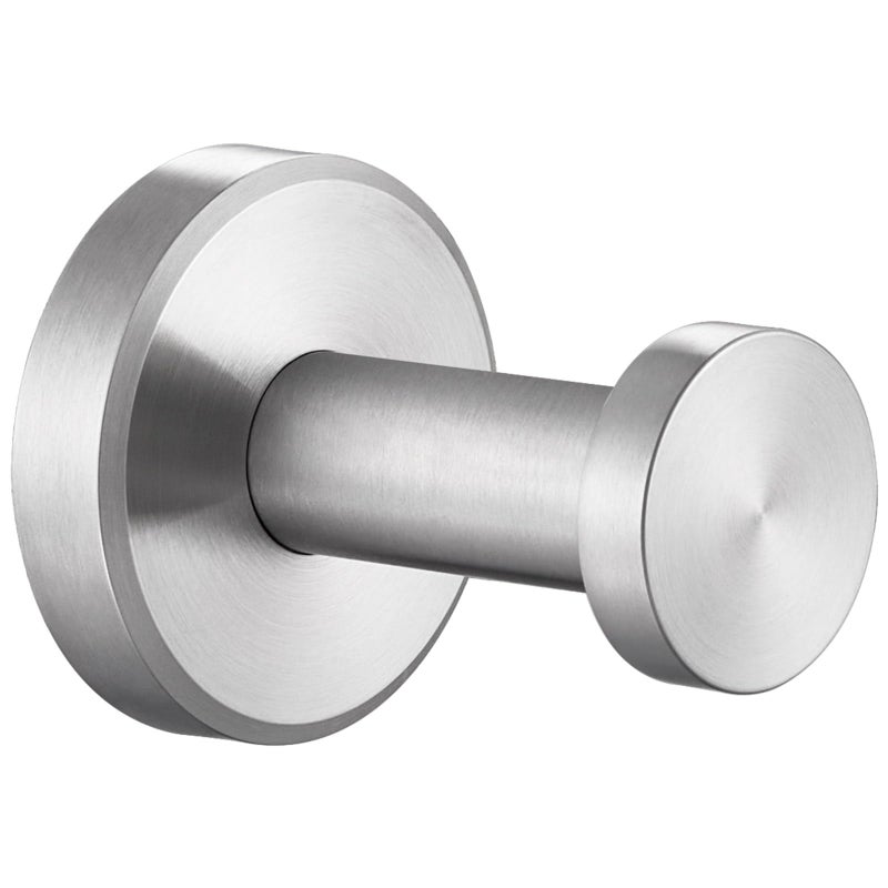 Angle Simple Bath Towel Hook Brushed Nickel, SUS304 Stainless Steel Bathroom Cabinet Closet Clothes Towel Holder, Bathrobe Hanger Wall Mounted - Image 1